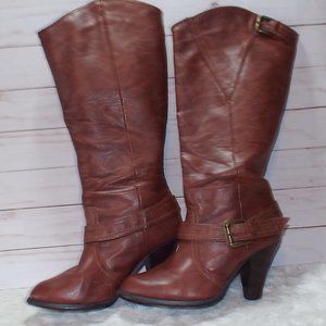 Rampage sz.8 Ivelisse Cognac Knee High Boots